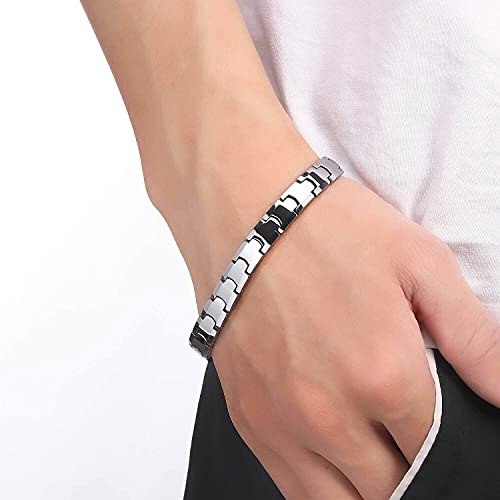 Magnetic Bracelets For Women Men, Tungsten Carbide With Powerful Magnets For Birthday Christmas Gift #TOP4