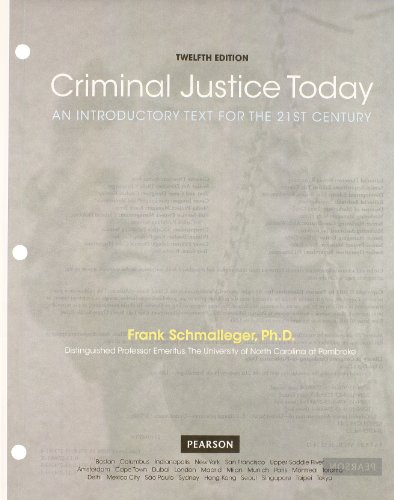 Criminal Justice Today: An Introductory Text fo... 0132740001 Book Cover