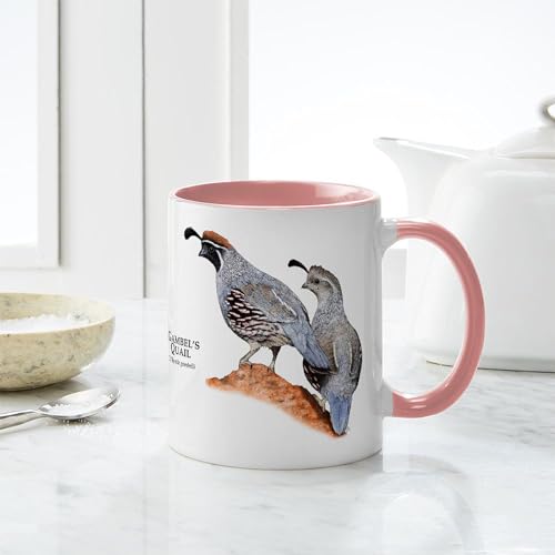 Taza de cerámica 11 oz (325 ml) Gambel's Quail miniatura 6