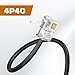 PLEASANTLY USB to Rj9 Female to Male, 4p4c 4-Pin Adapter, Compatible with Most Avaya Landline Phones (RJ9 Male to USB female30cm)