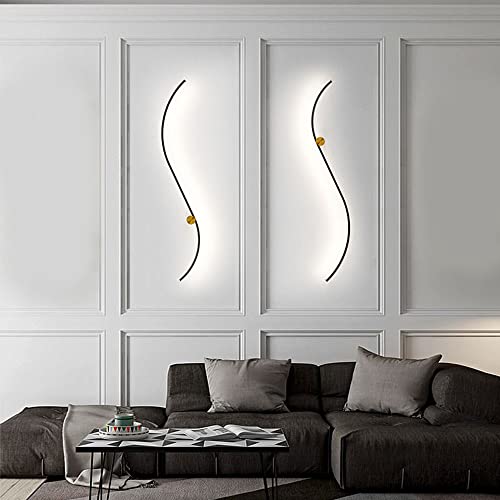 Accesorios de iluminación de dormitorio interior con diseño de lujo lineal 4