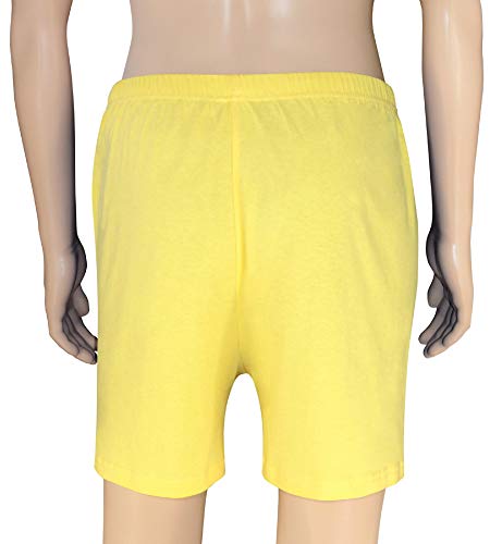 Mens Solid Light Gold Color BOXER 100% Knit Cotton Shorts3