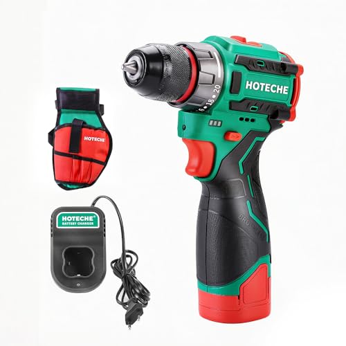 Taladro inalámbrico Hoteche 16V Brushless 75NM torque miniatura 1