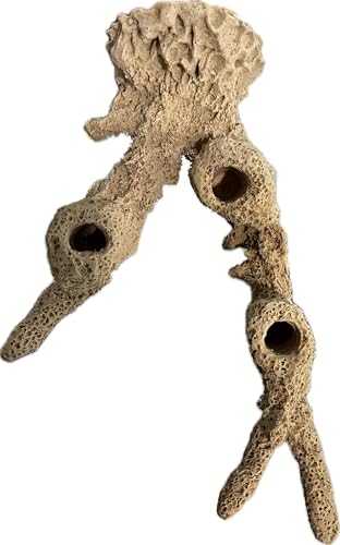 Ocean Aquaria 3 Hole Magnetic Acropora Branch Frag Rack/Frag Rocks for Live Coral Plug Ons for Reef...