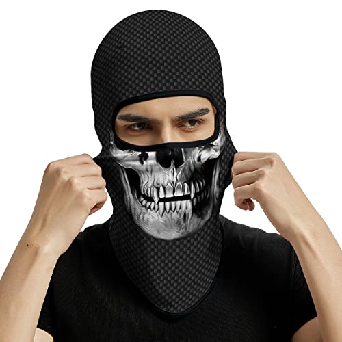 Image of 3D Balaclava Ski Mask Motorcycle Full Face Mask Outdoor Tactical Hood Headwear Mask Ghosts Skull Mask Men Women for Halloween