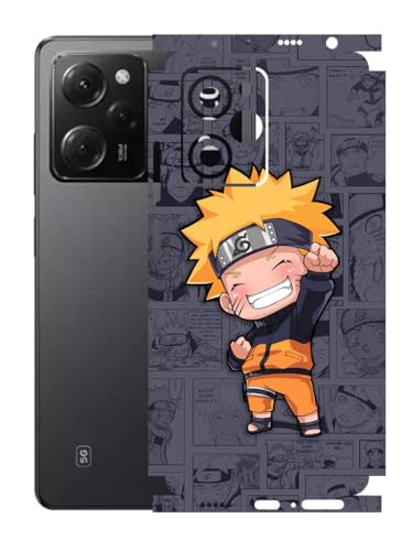 Image of AtOdds - Poco X5 Pro (5G) Mobile Back Skin Sticker - Lamination - Rear Screen Guard Protector Film Wrap (Coverage - Back+Camera+Sides) (Design - Naruto)