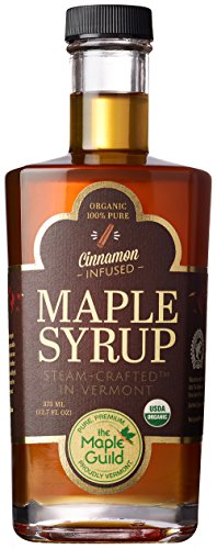 Maple Guild Organic Cinnamon Stick Infused Vermont Syrup, 12.7 Ounce