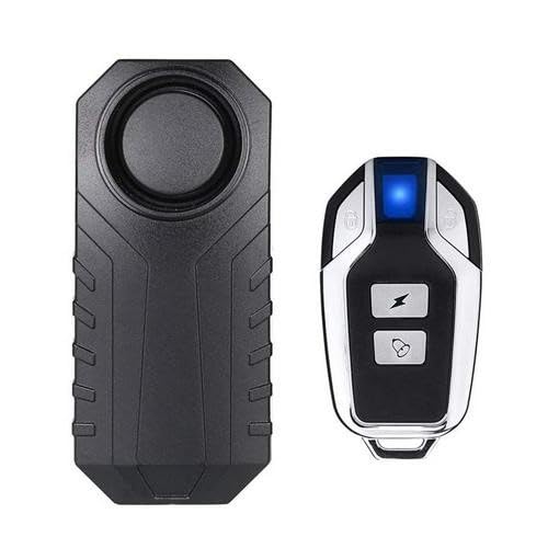 Motorbike/Bicycle Anti-Theft Alarm/Remote Alarm/Displacement Sensor Alarm 113dB Wireless Vibration Motion Sensor Waterproof with Remote