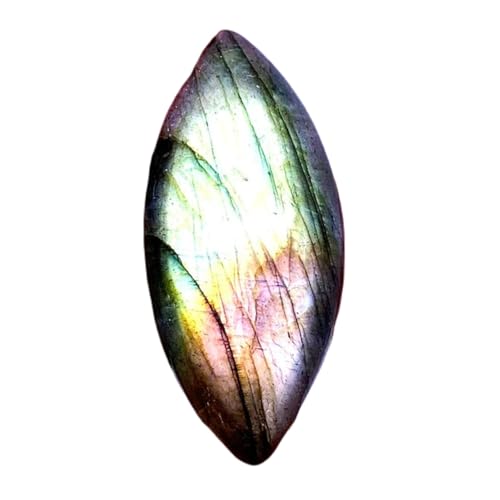 Labradorite naturelle marquise gemme cabochon 35x16x7mm pour bague et pendentif
