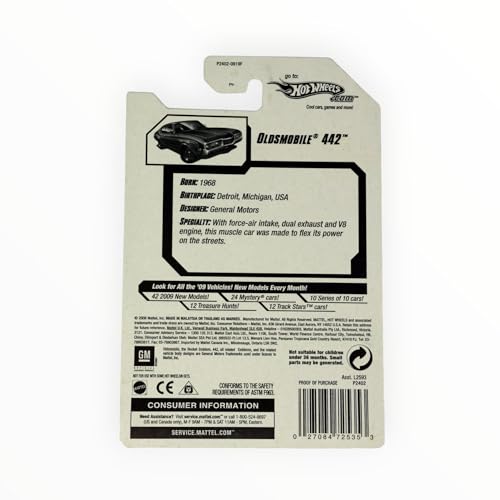 Hot Wheels Oldsmobile 442 Muscle Mania 2009 miniatura 2
