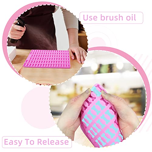 Silikon Backmatte Hundekekse Mini Hundeknochen Form +Fußabdruck Form 2 Stück, Antihaftend Backmatte Hundekekse für DIY Hundeleckerlies, Schokolade, Kekse, Eiswürfel, Süßigkeiten, BPA-Frei