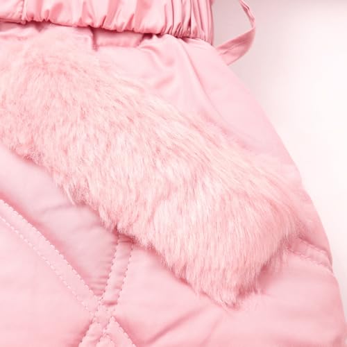 Little Girl Winter Dress Coat Fleece Warm Puffer Jacket Kids Heavyweight Clothes4