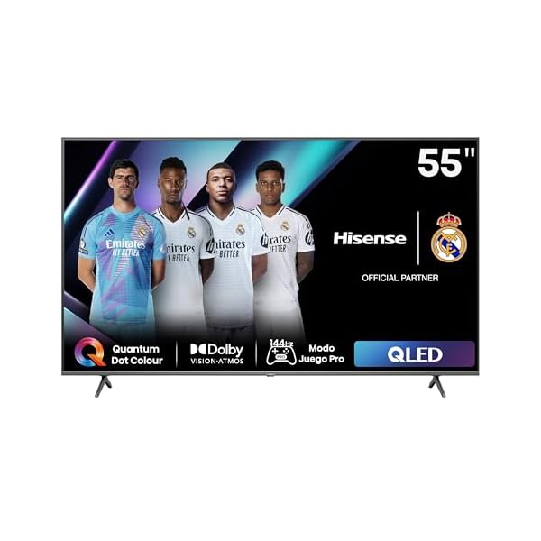 Hisense 55E7NQ Pro - QLED Gaming TV, 55 Pulgadas, VRR 144Hz 240 fps
