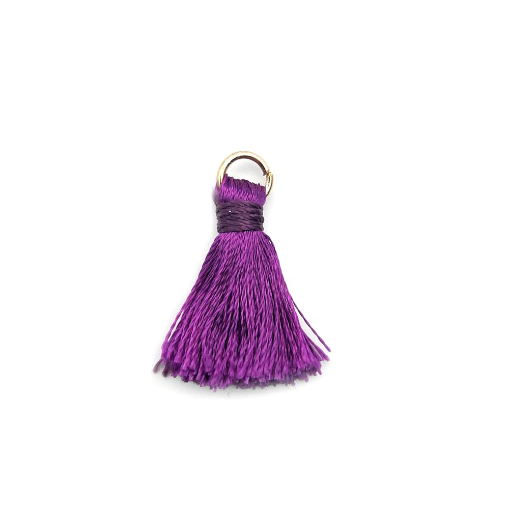 50 mini ciondoli a nappa, 2 cm, setosi con frange drte | FindTheDeal