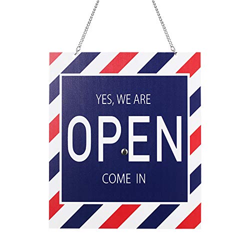 Amazon.co.jp: OPEN CLOSE サインボード Barber Design 看板 理容室