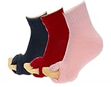 Bedingung: Brand New BONAMART ® 3 Paar Damen Frauen Zehenspreizer 5 Fuss-massage Zehensocken Wellness