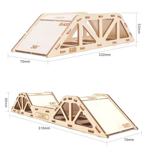 Image of LDARC Climbing Kit Obstacle Course 4-Piece Set for X43 Crawler /M58 Buggy, Canopy, Teeter Totter, Ramps, Rolling Roads