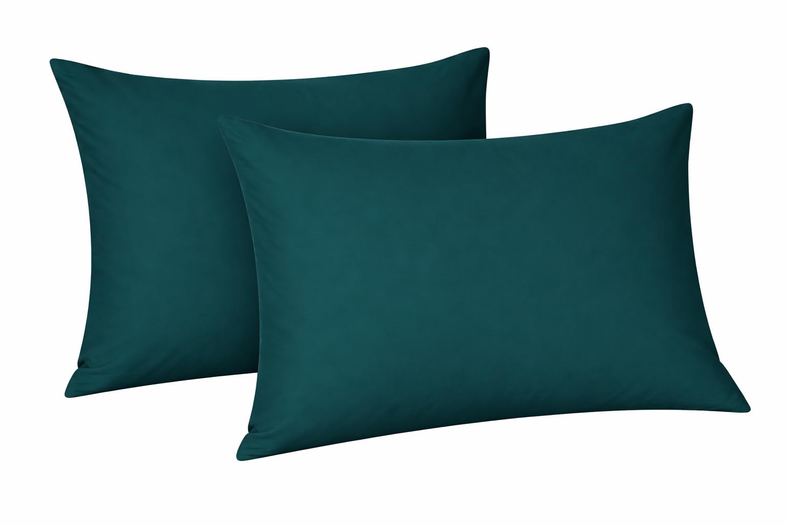 Plain dyed polycotton Housewife pair of pillowcases, Available in 20 (Teal)