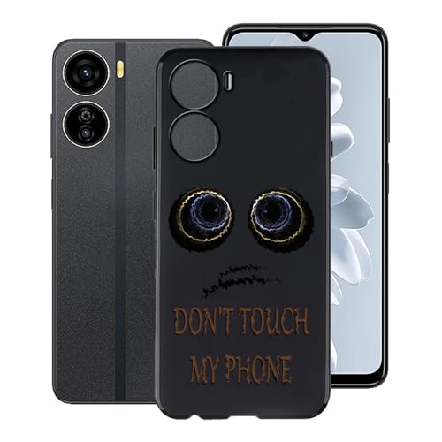 KJYFOANI Funda para ZTE Voyage 3D (6.58 Pulgadas), Ultra-Fina Silicona Suave TPU Case, Negro Anti-Choques Bumper Caso Cover, Protectora Carcasa para ZTE Voyage 3D - No toques