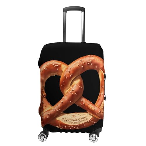 Pretzels Vintage 70s Luggage Covers Washable Travel Suitcase Cover Elastic Baggage Protector