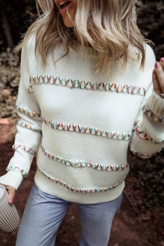 Cozy and Fashionable Round Neck Sweater - Winter Casual Style2