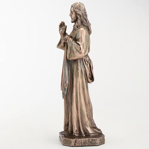 Figura Decorativa Jesucristo Misericordia Divina Bronce 15.9 cm miniatura 6