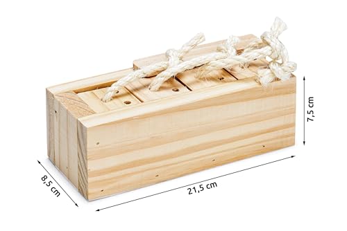 Karlie Rody Brain Train Cube, 4 Klötze L: 21.5 cm B: 8.5 cm H: 7.5 cm natur