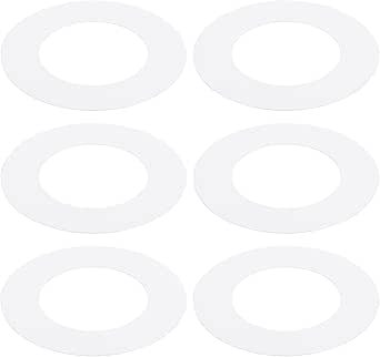 PATIKIL Goof Rings For 6 Inch Recessed Can Lighting Down Light 3 Pcs Metal Goof Trim Rings Cover Outer Diameter 10 Inch Inner Diameter 6 29 Inch Matte Finish White Flush Mount - View #8