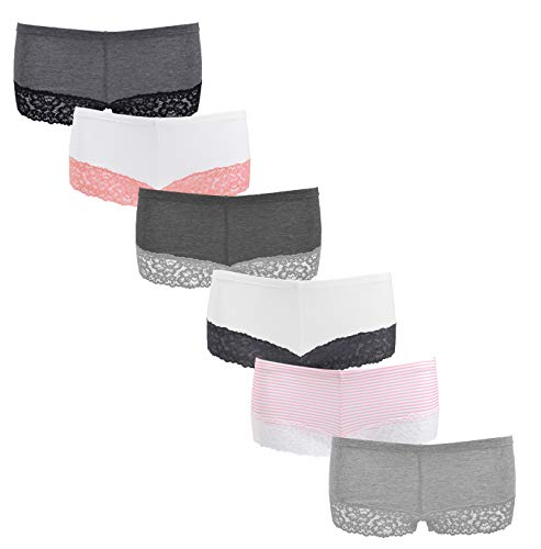 Emprella Boy Shorts Underwear for Women, Cotton Women's Panties Seamless Boyshort