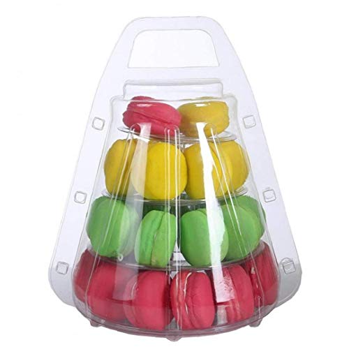 Présentoir Macaron 4 Étages | Support Gâteau Rond Empilable