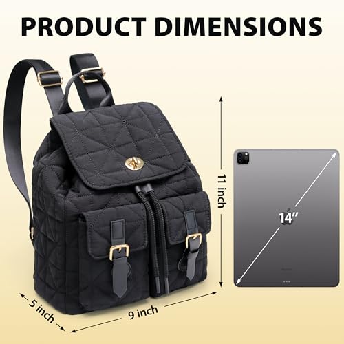 Image of REVOTRA Small Backpack for Women, Mini Puffer Purse with Anti-theft Pocket, Small Waterproof Purse with Magnetic Closure & Multi-Pocket, Lightweight Quilted Daypack for Work, Travel, School