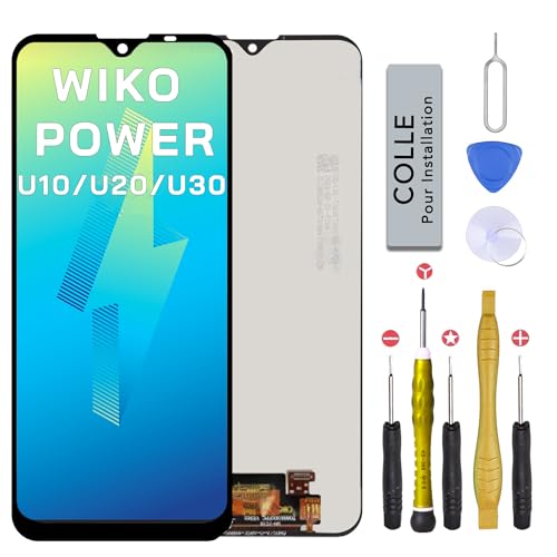 CINQ TEQ Ecran LCD Remplacement pour Wiko Power U10 / U20 / U30 W-V750BN V755 V745 + Kit