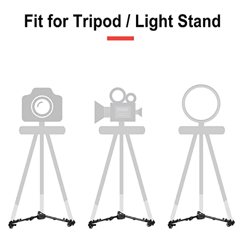 Kingjoy NE-0009 Yaeccc Kingjoy Vx-600 Photography Heavy Duty Tripod Dolly Wheels Adjustable Leg Mounts Compatible With Canon Nikon Sony Dslr Camera Camcorder Photo Video thumb #6