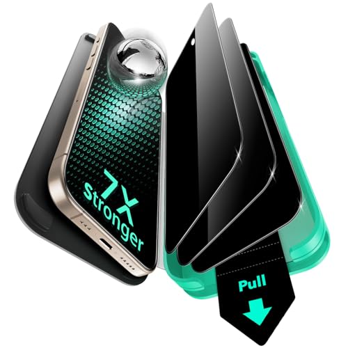 ESR für iPhone 16 Pro Max für Panzerglas, 9H+ Display Sichtschutzfolie aus gehärtetem Glas 3 Stück, blasen- und staubfre...