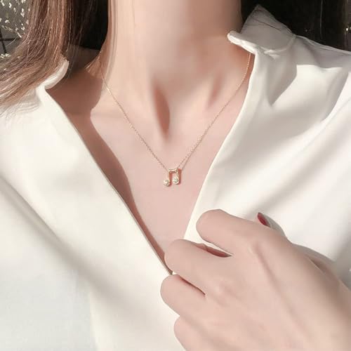Cadeaux bijoux délicats avec collier chaîne de clavicule note musicale
