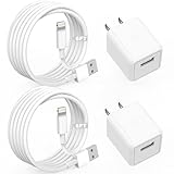 iPhone Charger,Cube iPhone Charger Travel 2Pack 6FT Lightning Cable Cord Quick Fast Charging Cord USB Wall Chargers Travel Plug Adapter for iPhone14/13/12/11/10/X/8 Plus/XR/XS Max/7/SE/iPad,Airpods