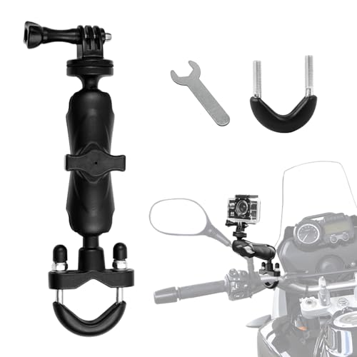 Moto Boule Support, RAM Mount U-Bolt, Adaptateur Bille Base Compatible de Téléphone pour Vélo et Rotule Mount avec Supports Ram Portable Vélo, VTT 1 Pc, Aluminium 1