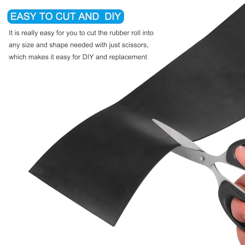 QUARKZMAN Feste Gummimatte 1/4 Dicke x 12 Breite x 27.5 Länge Antirutsch Neopren Gummi Dachmaterial Für Dichtungen DIY Material Unterlagen Dichtung Stoßstangen
