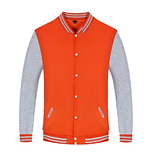 Women Baseball Jacket Varsity Uniform Unisex Adult Long Sleeve Casual Loose Cardigan Men's Track Jacket