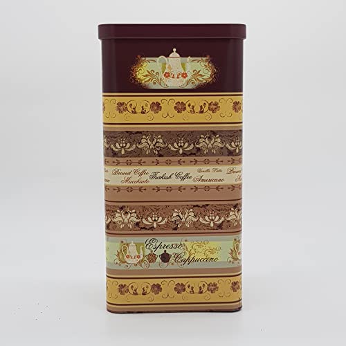 TRYLICIOUS BIG Vorratsdose / Kaffeedose bis zu 1kg Bohnen - Kaffeebohnen/ und Kaffeepulver bleibt länger frisch | Retrodesign (Retro Coffee Pot) Cover