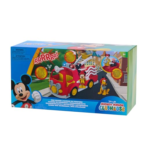 Disney’s Mickey Mouse Mickey’s Fire Engine, Figure and Vehicle Playset, Lights and Sounds , Ages 3+ by Disney - Image 9