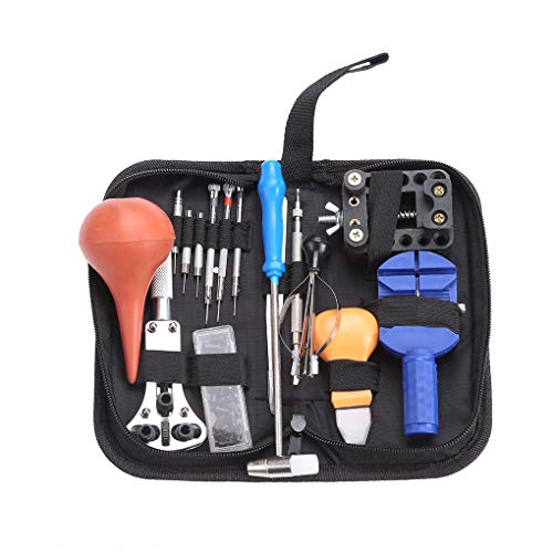 Laileya Uhr-Reparatur-Werkzeug-Kit Band-Bügel-Verbindungs-Remover-Rückseiten-Öffner Uhrmacher- Batterie Chaning Werkzeug-Set Cover