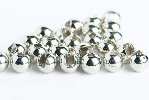 Blue Wing Olive Slotted Tungsten Beads for Fly Tying- 100 Pack (Nickel 2.4 mm (3/32))