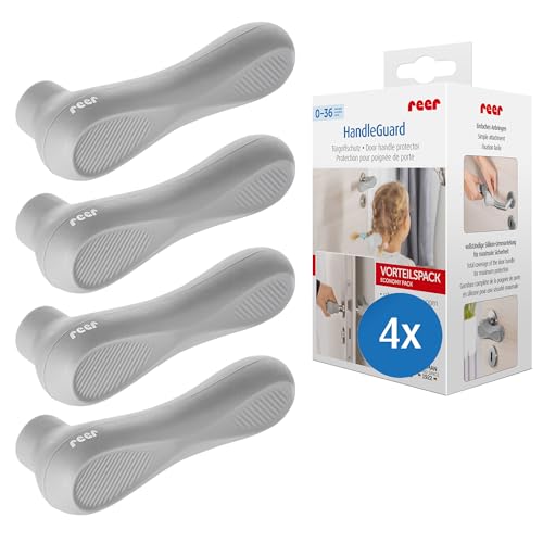 reer HandleGuard Türgriffschutz, Türklinkenpuffer, Türstopper gegen...