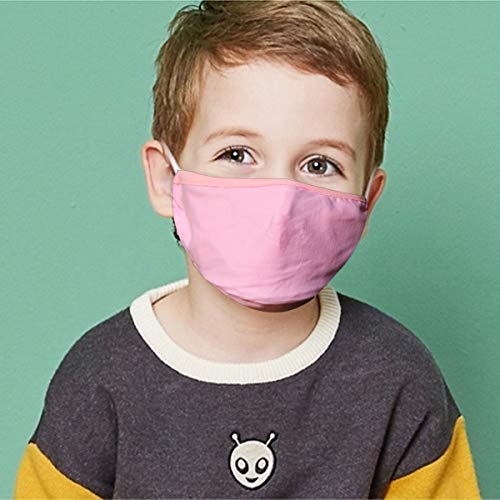 DDY 3 Pack Unisex Mouth Mask Adjustable Anti Dust Face Mouth Mask (Pink)