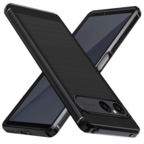 ivoler Coque Silicone pour Sony Xperia 10 VII, [Protection Antichoc Militaire] Étui de Protection, Mince Souple TPU Anti-Rayures Dos Bumper Housse, Noir