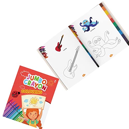 Image of Jumbo Colouring Book - Crayon Colouring for children
