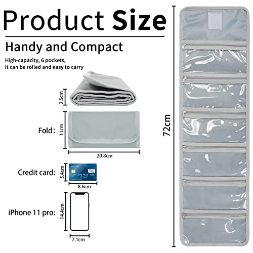 Image of Money Organizer with Zipper,Cash Envelopes Budget Binder, Gray Green