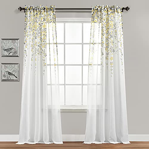 Rideaux transparens fleur pleureuse pour bloquer les regards - 2