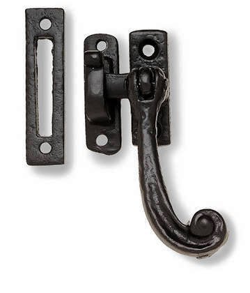Black Antique Solid Tail Window Fastener Reversible